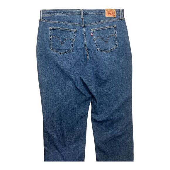 Levi's Ribcage Straight Ankle Jeans Women 22W Blue Super High Rise Button Fly - Picture 6 of 12